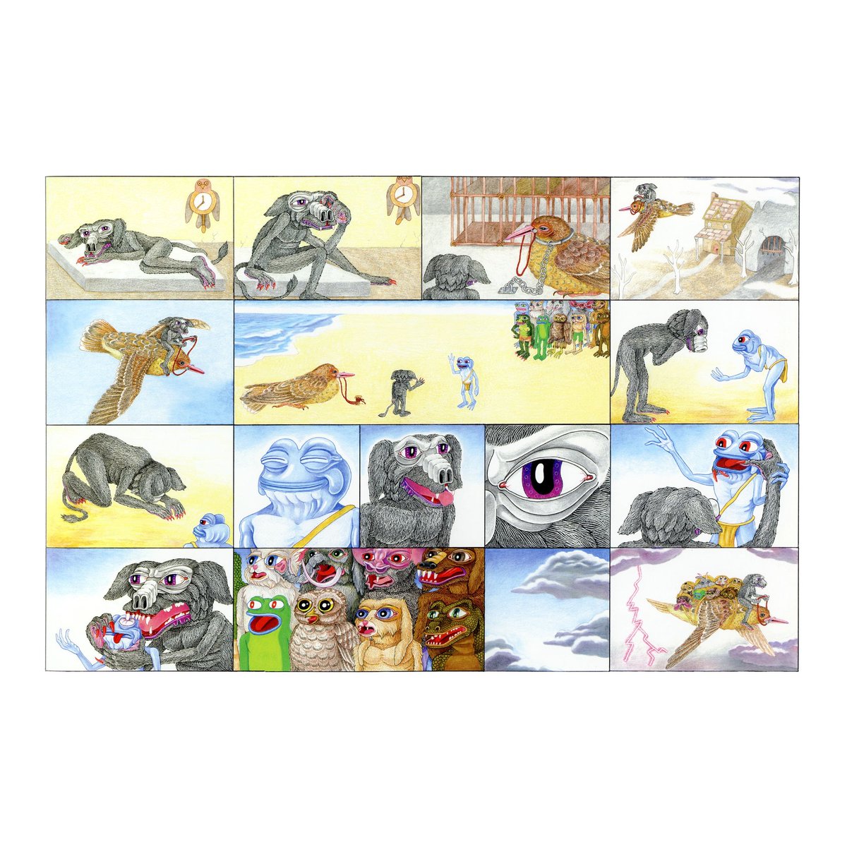 Bushkie17's tweet image. I see some true potential here👀 $BEBE 🐸

another frog from Matt Furie&apos;s #Mindviscosity and from the same little story where $FEFE is in (see image below)👇

65k atm, CTO is coming👀frogs run hard!!
0xbeBe69CCBBC1A9A41B22BE4d31B55C6Ce186B192