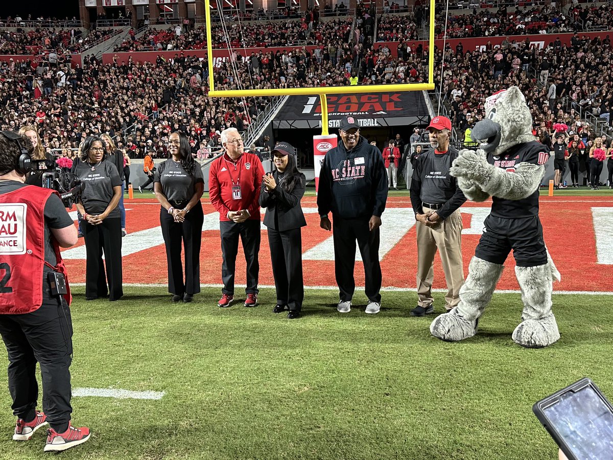 staugustapastor's tweet image. I’m humbled to be recognized as a Distinguished Alumnus by the NC State College of Education at the NCSU football game tonight along with several other distinguished alumni. Thank you Chancellor Woodson and NCSU COE