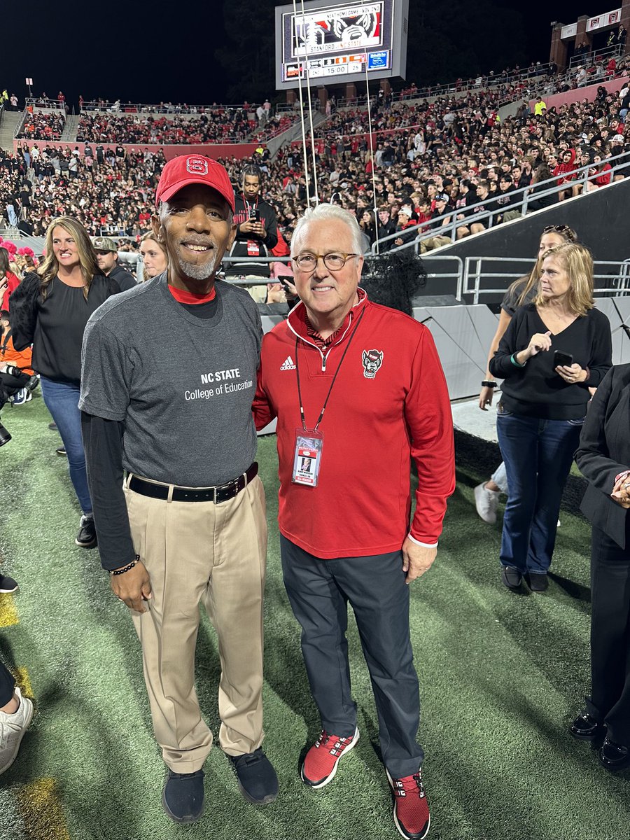 staugustapastor's tweet image. I’m humbled to be recognized as a Distinguished Alumnus by the NC State College of Education at the NCSU football game tonight along with several other distinguished alumni. Thank you Chancellor Woodson and NCSU COE