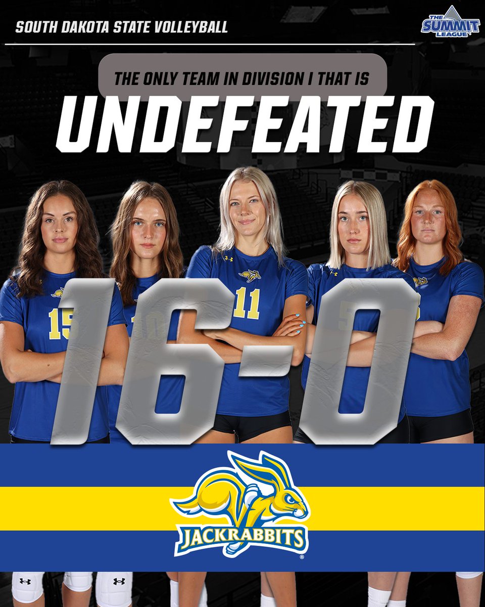 And then there was 1⃣ 😜 <a href="/GoJacksVB/">Jackrabbit Volleyball</a>