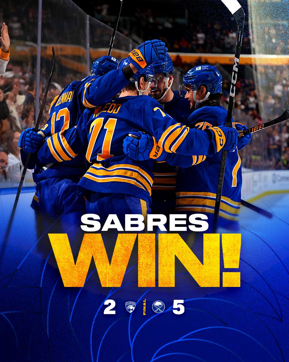 SABRES WIN ⚔️

#LetsGoBuffalo | #sabrehood