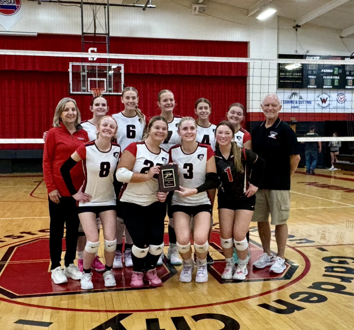 🏆 Your 🏐 Blazers are bringing home hardware after winning the Sherwood Tournament!