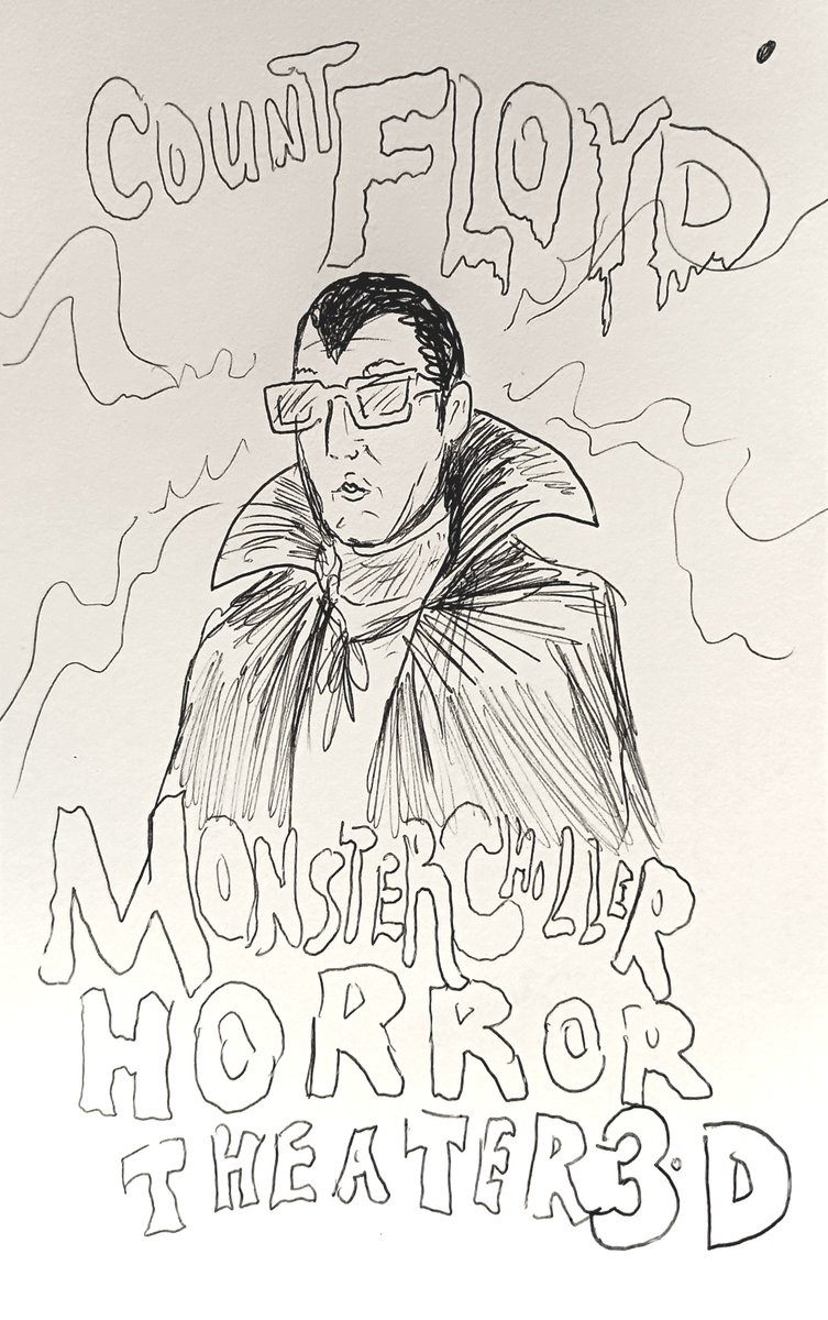 helroddlux's tweet image. Hoooooowl hoooiooowwwwllll
#countfloyd #horrorhost #sctv
#Pittsburgh #jorflarrety #halloween #5 minsketch 
#howling #terrifier
