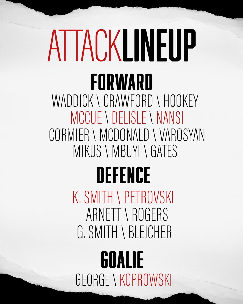 AttackOHL's tweet photo. Tonight against @petesohlhockey π
Scratches are as follows...
Kindree
Bedkowski
Tersigni
#owensoundattack #owensoundattacks #owensoundattackteam #owensoundattackgame #owensoundattack2024 #owensoundattackhockey #AlwaysAttack #alwaysattack #alwaysattacks #owensoundhockey https://t.co/rlBGAYtJ2H
