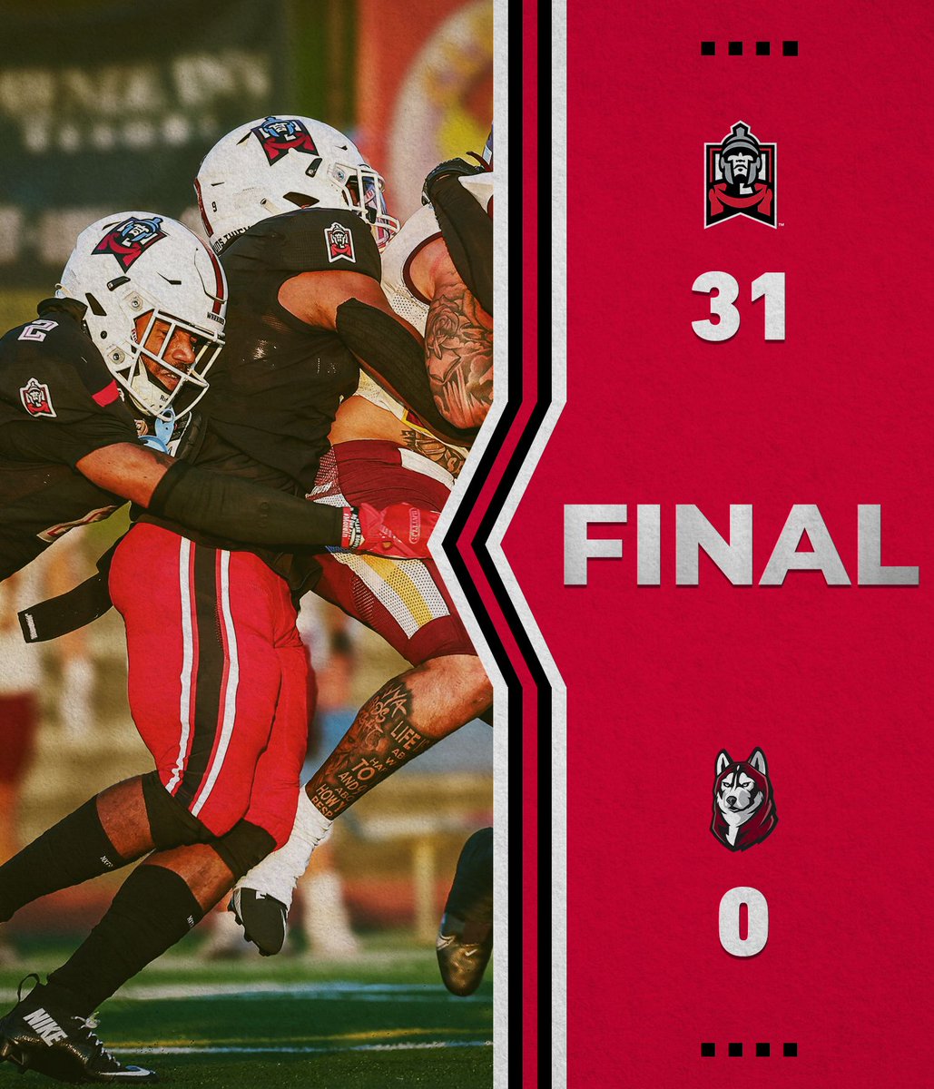 5-1 😤 

The Warriors record its first shutout since 2012, holding Bloomsburg to 146 yards on 47 plays in a dominant victory. 

The Warrior offense registers 446 yards of offense, including 279 yards on the ground. 

Everette Dingle tallies two interceptions and five tackles.