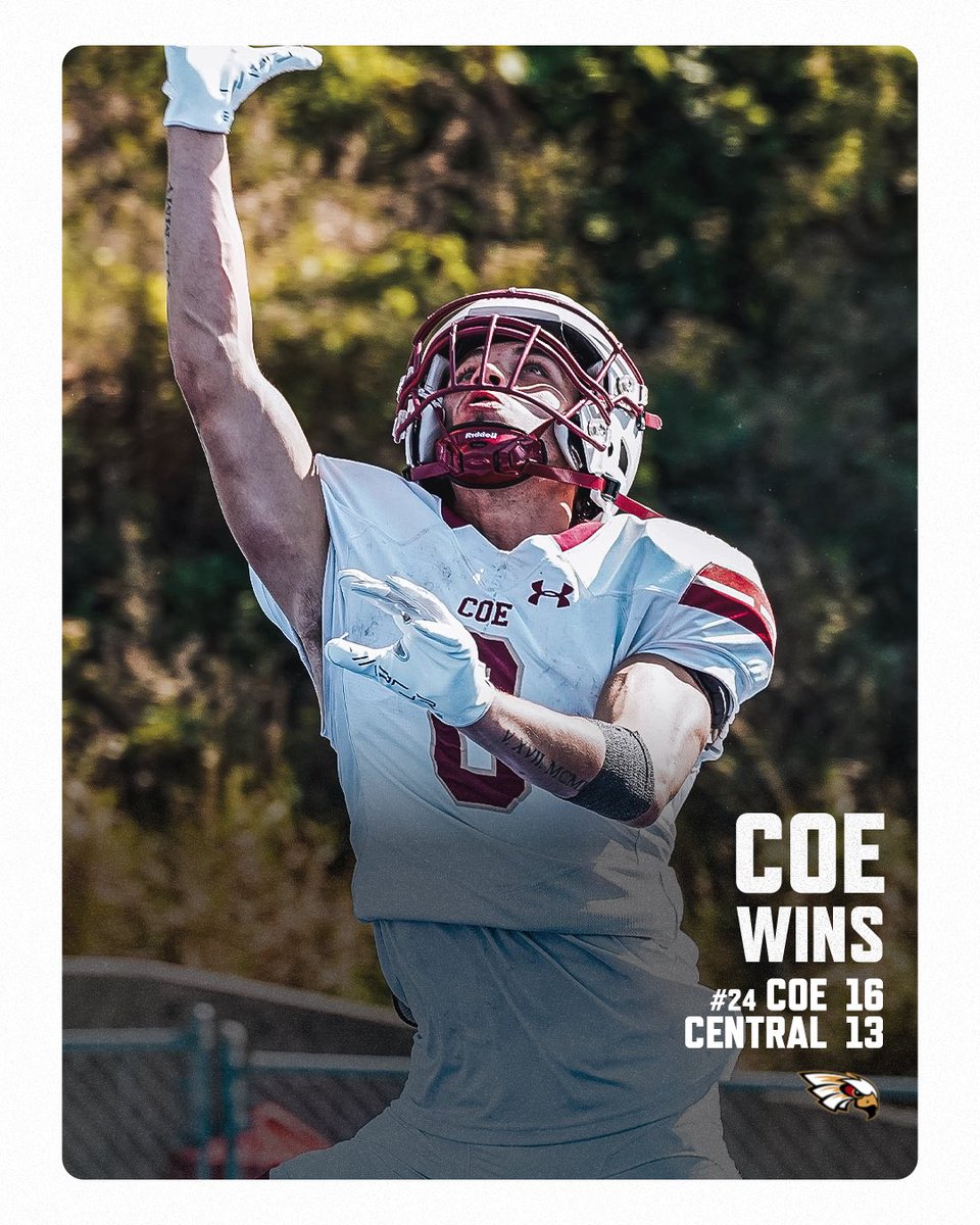 Still unbeaten. 😤

<a href="/KohawksFootball/">Coe College Football</a> 

#KohawkNation