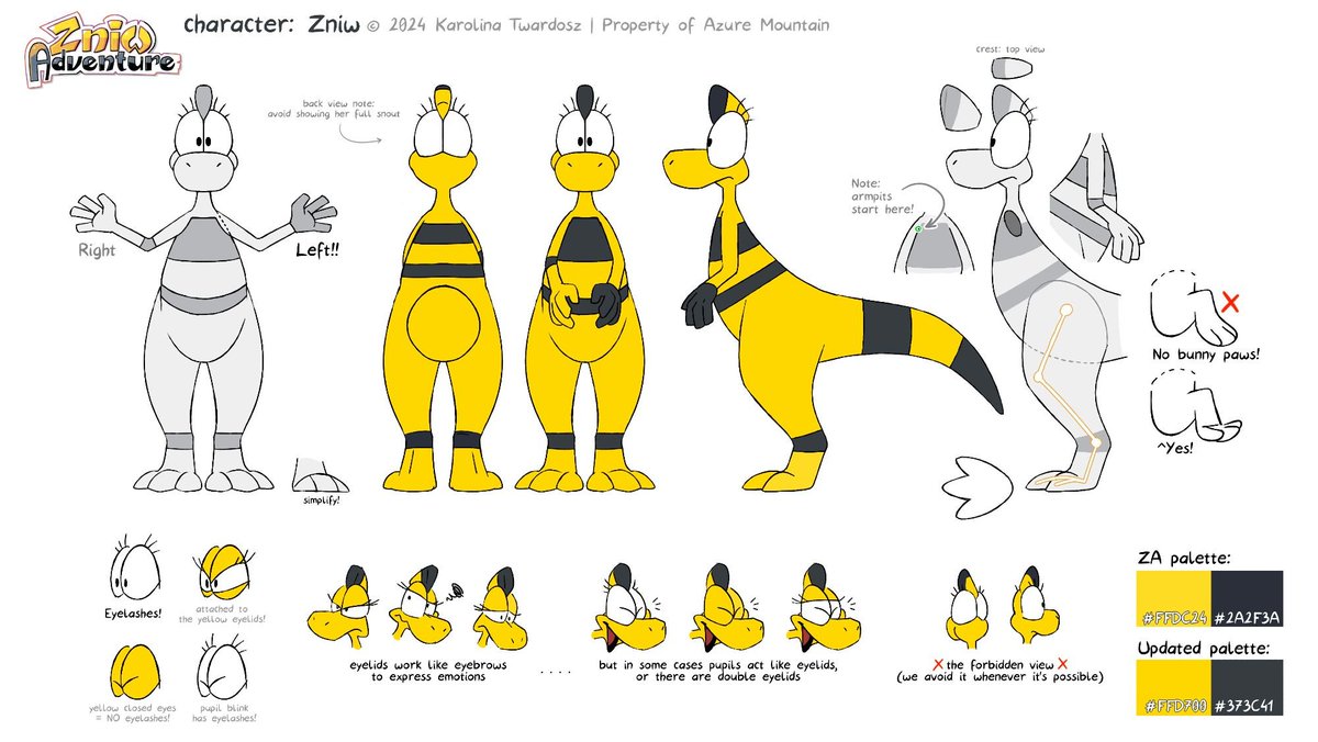 In case you missed it, Twarda recently made a proper character reference sheet for Zniw!   

Now both Zid and Zniw finally have one...!