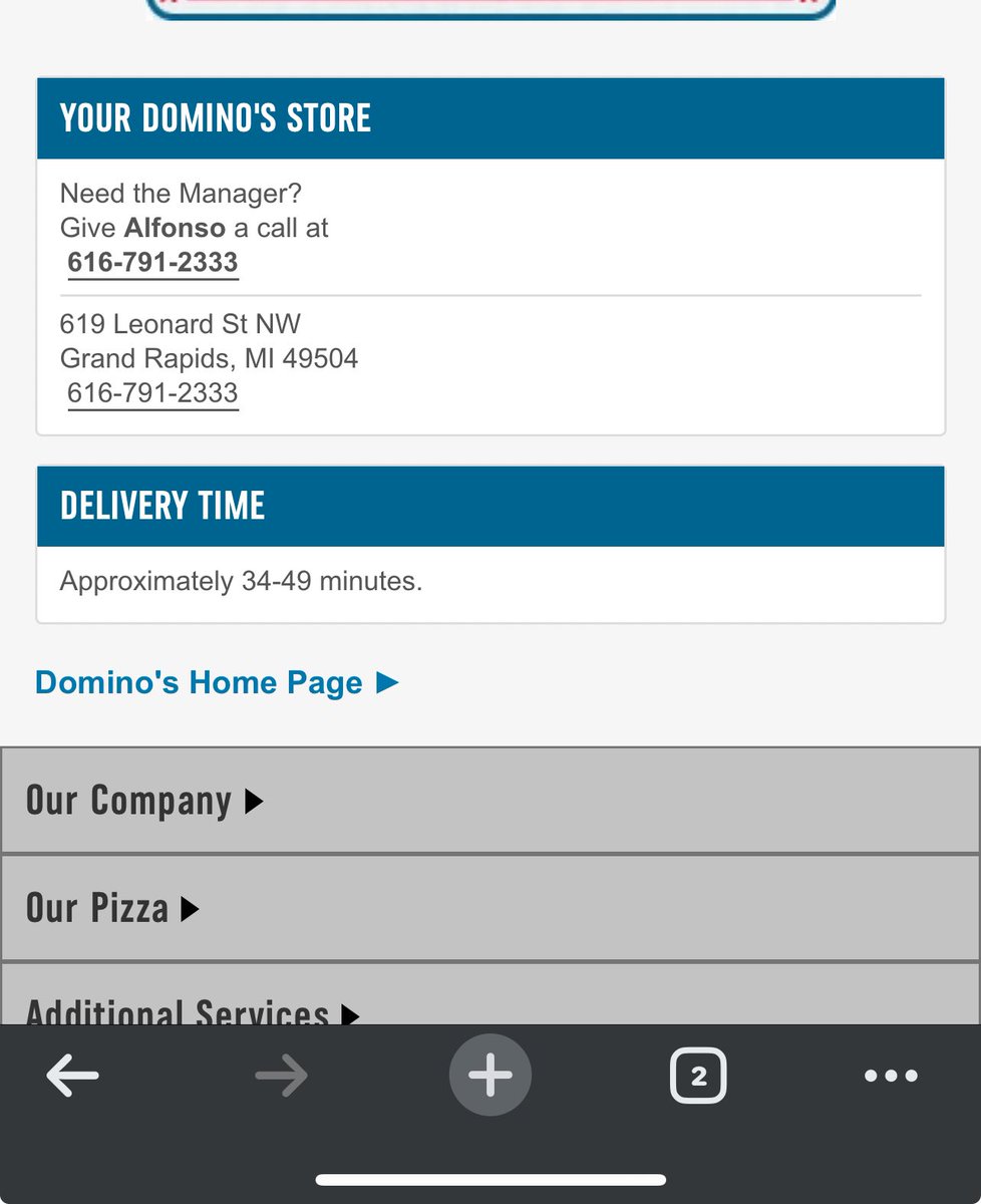 SaltyDepl0rable's tweet photo. @dominos  $9.00 for half a cup of pasta?  Wow….inflation has gotten WILD https://t.co/M8JJmEr4Ty