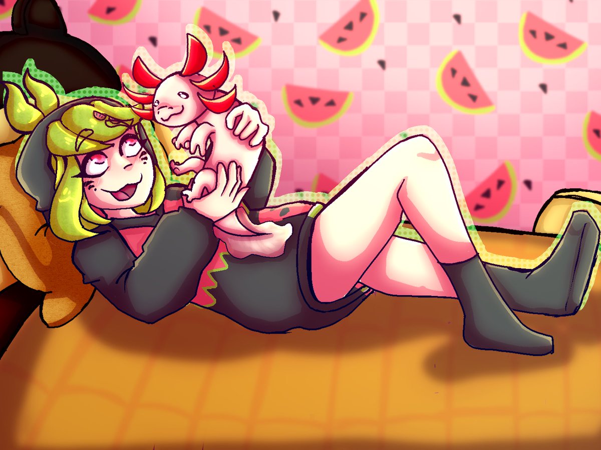 Abeetlee's tweet image. Day 12!! Melon!
THAT TRAILER FOR THE WOTFI IS SO COOL??
Gosh I’m so bad at backgrounds
#smg4tober2024 #smg4tober #SMG4 #smg4art #smg4fanart #melony #axolotl