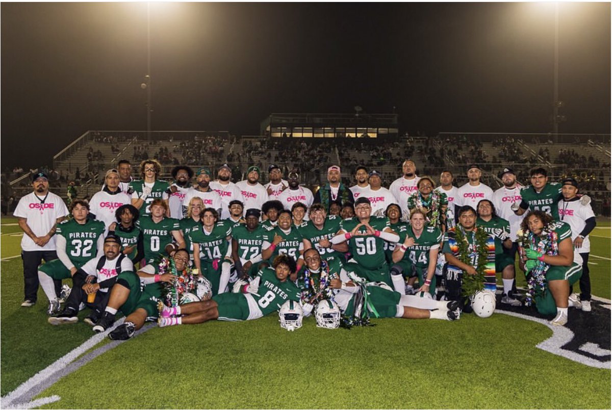 C/o 2025 Sr night was great! Blessed to lead this group of young men and be apart of their life journey! Love y’all! #pirates4life #oceansidepirates 🏴‍☠️ #oceansidefootball #letskeepbuilding
