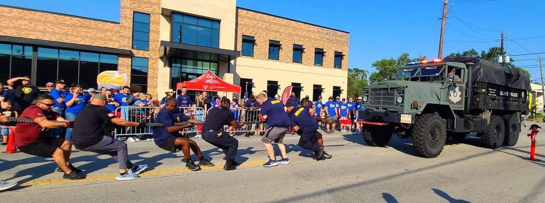 Pulling a high-water truck for the Special Olympics was a great way to spend the day.<a href="/houstonpolice/">Houston Police</a> @specialoly
