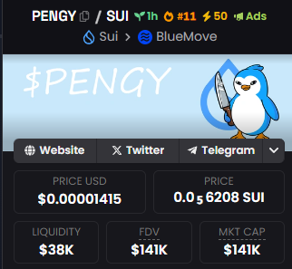 PENGY_ON_SUI's tweet photo. #11 at trending! Floor looks steady🐧 https://t.co/YWjlZncNgl