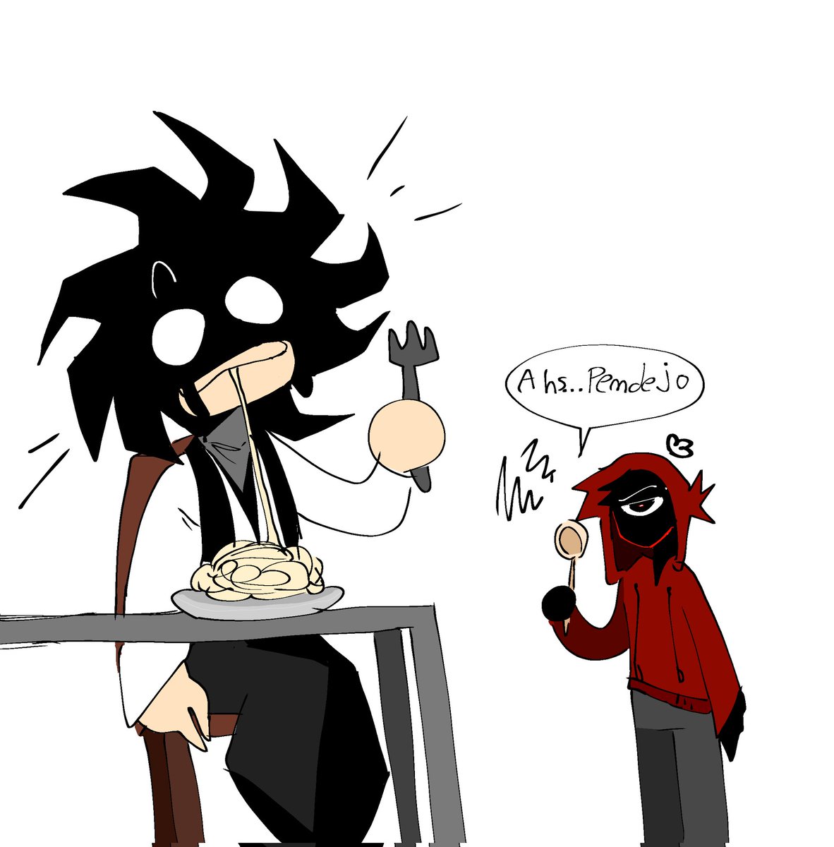 SoyUnaLechuga01's tweet image. Screech comiendo pasta... ok #doorsroblox 
 tengo sueño,
me voy a dormir
chao