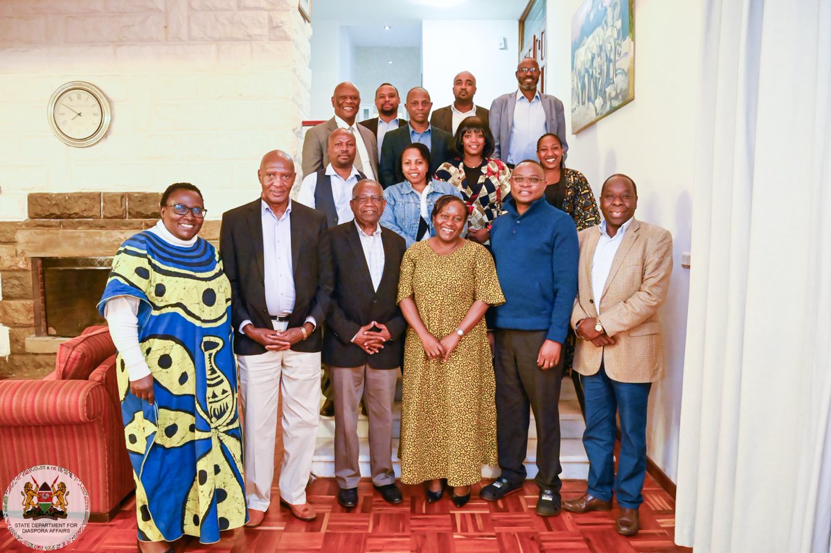 Amb. <a href="/HadhiamboHellen/">Ambassador Hellen Gichuhi, MBS</a>  , representing Diaspora Affairs PS <a href="/roselinenjogu/">Roseline Kathure Njogu, CBS 🇰🇪</a> , met with members of the Kenyan diaspora living and working in Ethiopia.

During the meeting at the Kenyan Embassy in Addis Ababa, Amb. Gichuhi underscored the State Department's core mandate to champion