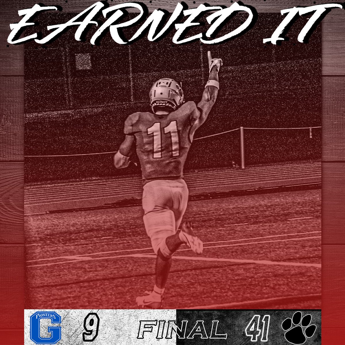 Getting the “W” on the Hill, back to the Mountian! 🔴⚫️🏈🏔️🎃👻💀#Earnit