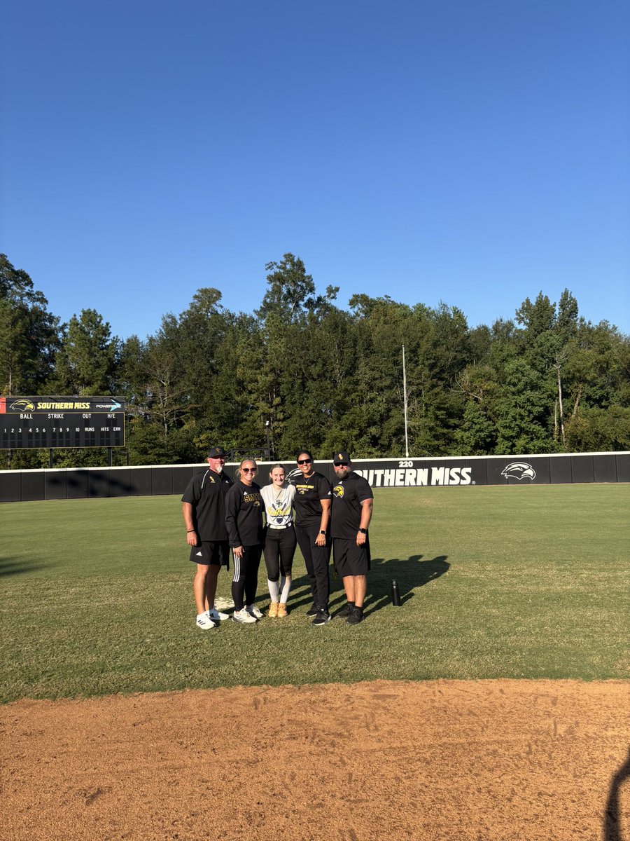 Thank you so much <a href="/SouthernMissSB/">Southern Miss Softball</a> for hosting this camp! I had so much fun learning new skills and techniques! I loved putting in the work Thank you <a href="/NataliePooleUSM/">Natalie Poole</a> and the girls for hosting such a good camp!
