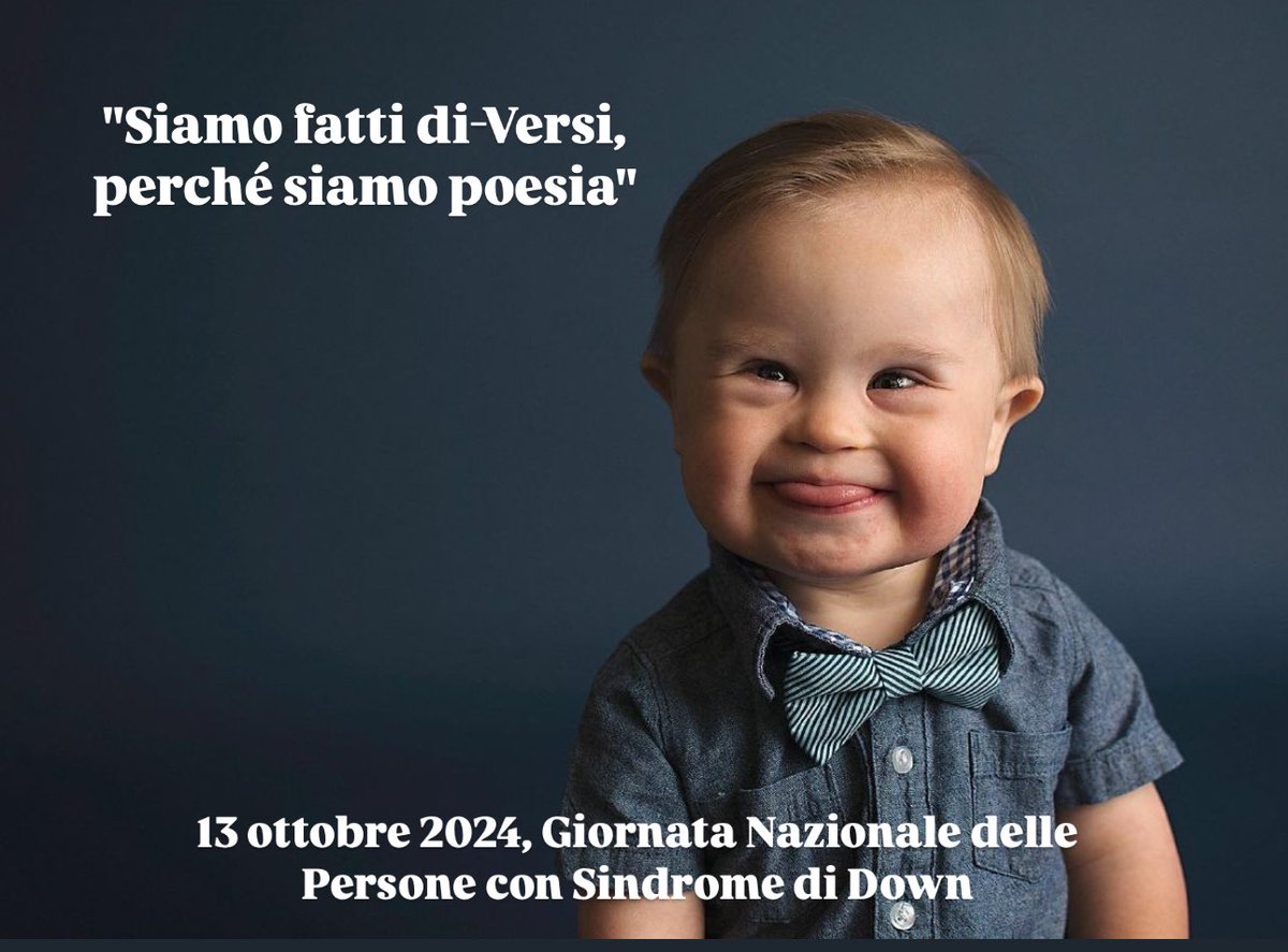 #13ottobre 
#GiornataNazionaledellePersoneconSindromediDown 
#sindromedidown