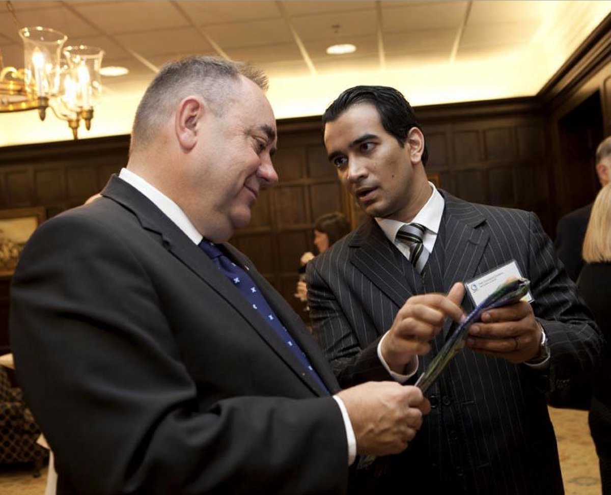 AzeemIbrahim's tweet photo. Deeply saddened by Alex Salmond's passing. Though we disagreed politically, he was always extremely gracious and chatty when we met. My fondest memory will be the time I saved his—and Scotland's—honour. Details here: 

https://t.co/DizrcJxbDQ https://t.co/QSV9s6n7Jj