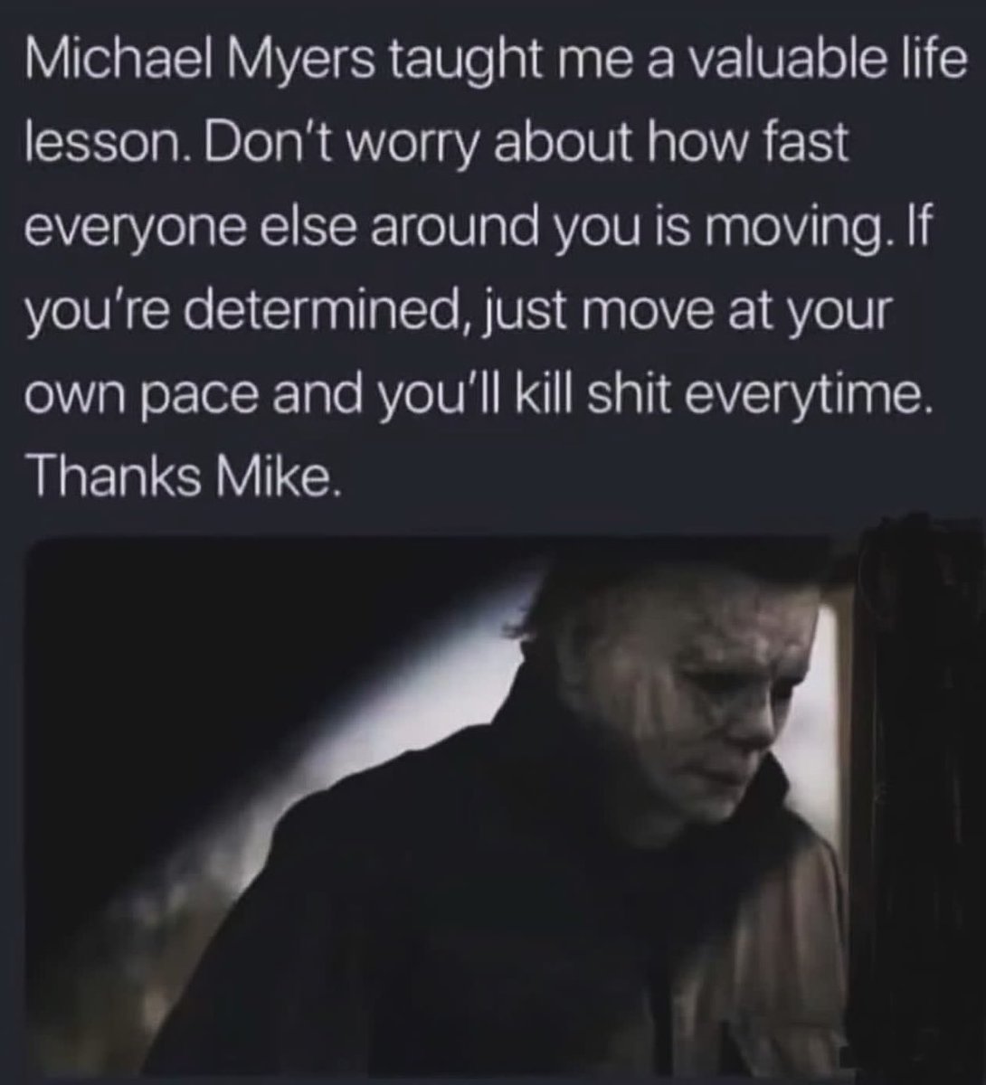 DrVeroniCoTM's tweet photo. Thank you, Michael.🤭
#MichaelMyers #HesNotHuman https://t.co/6UqD2AOPVc