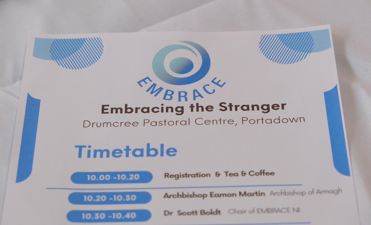 Eamon Martin (@archbishopeamon) on Twitter photo Introducing the Pastoral Letter “100,000 welcomes?” of <a href="/CatholicBishops/">CatholicBishops</a> exploring what hospitality for migrants means in contemporary Ireland; Parish Representatives gathered at Drumcree in Portadown to discuss : Embracing the Stranger, Challenges and Opportunities.
<a href="/embraceni/">Embrace NI</a> Introducing the Pastoral Letter “100,000 welcomes?” of <a href="/CatholicBishops/">CatholicBishops</a> exploring what hospitality for migrants means in contemporary Ireland; Parish Representatives gathered at Drumcree in Portadown to discuss : Embracing the Stranger, Challenges and Opportunities.
<a href="/embraceni/">Embrace NI</a>