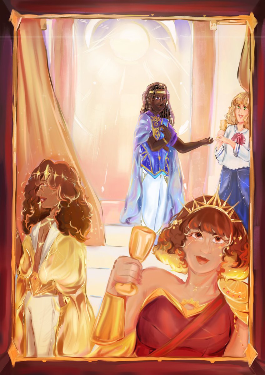 My piece for <a href="/UponASynthZine/">Once Upon A Synth OUT NOW!!</a> (nyl came out after this was made 😔😔)