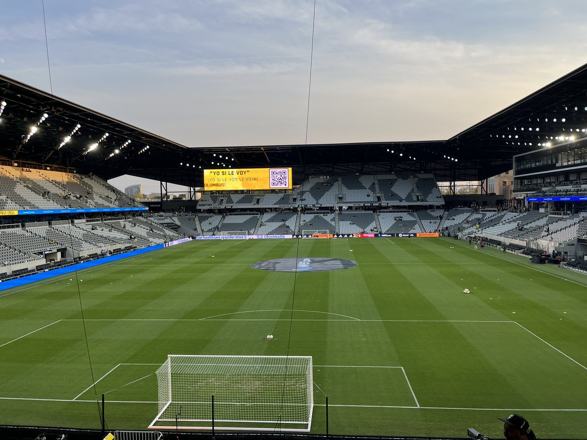 Last regular game of the season. <a href="/columbuscrew/">The Crew</a> is locked in to the MLS playoffs so we’ll be playing more games here. Still somehow makes my 🖤💛 heart sad…