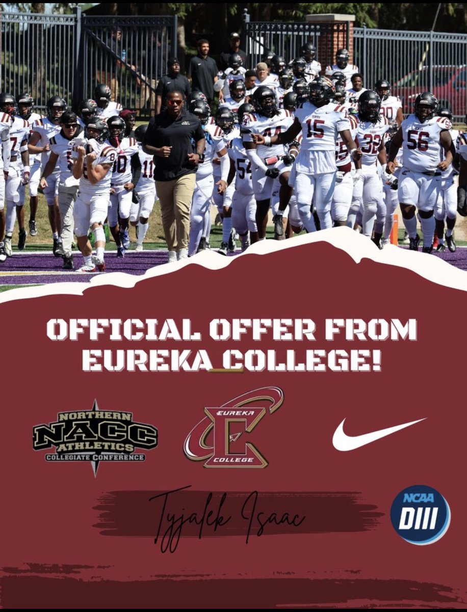 Tyjalek Isaac (@tyjalek_isaac) on Twitter photo After a great conversation with <a href="/starks94/">Coach Starks</a> I am blessed to receive an offer from Eureka college <a href="/CoachPollard36/">Coach Pollard</a> <a href="/GeorgiaWarhawks/">Georgia Warhawks</a> @1BIGJONES After a great conversation with <a href="/starks94/">Coach Starks</a> I am blessed to receive an offer from Eureka college <a href="/CoachPollard36/">Coach Pollard</a> <a href="/GeorgiaWarhawks/">Georgia Warhawks</a> @1BIGJONES