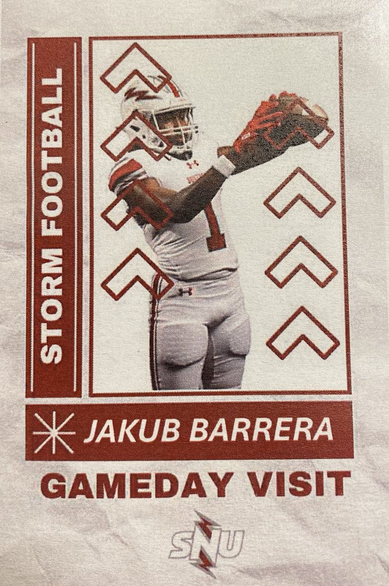 Jakub Barrera (@jakubbarrera) on Twitter photo Had the opportunity to visit <a href="/SNUFootball/">SNU Football</a> today thank you to <a href="/coach40evans/">Cody Evans</a> for the invite.
<a href="/CoachHada/">Dustin Hada</a>
<a href="/Coach_Indy/">Indy Siehndel</a>
<a href="/BBPBFoootball/">Ben Bolt - Palito Blanco Football</a>
<a href="/FondawRoy/">Roy Fondaw - NSR</a>
#BoltsUp ⚡️ Had the opportunity to visit <a href="/SNUFootball/">SNU Football</a> today thank you to <a href="/coach40evans/">Cody Evans</a> for the invite.
<a href="/CoachHada/">Dustin Hada</a>
<a href="/Coach_Indy/">Indy Siehndel</a>
<a href="/BBPBFoootball/">Ben Bolt - Palito Blanco Football</a>
<a href="/FondawRoy/">Roy Fondaw - NSR</a>
#BoltsUp ⚡️