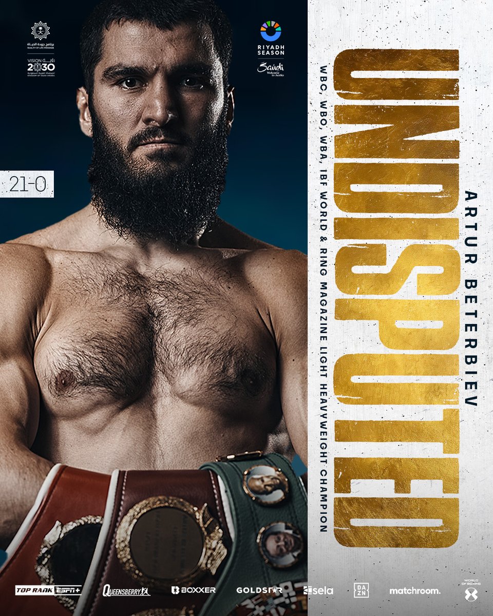 Razor thin... 

Congratulations Artur Beterbiev who beats Dmitry Bivol via majority decision (114-114, 115-113, 116-112) 🤯

#BeterbievBivol #Undisputed #RiyadhSeason