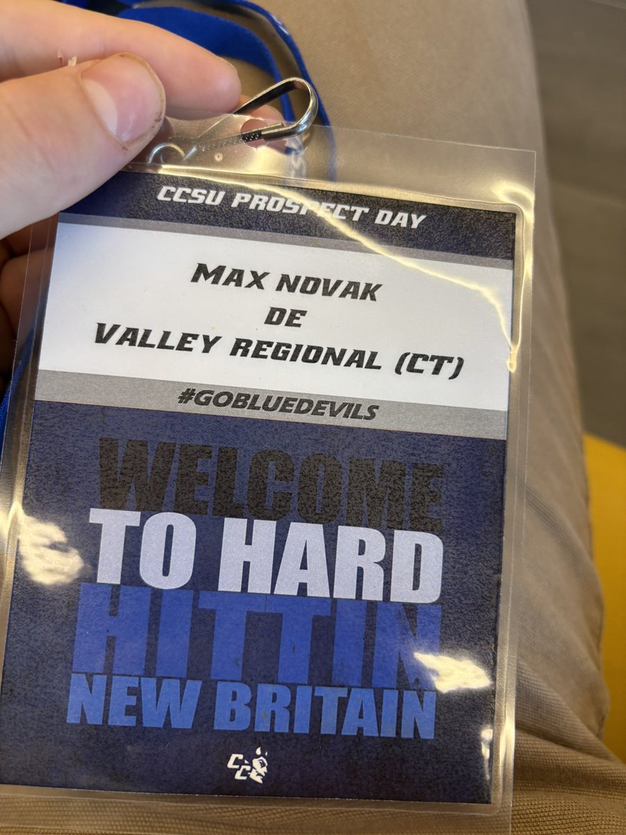 MaxNovak35's tweet image. Thankyou @CCSUfootball for the prospect day invitation. Great game to watch best of luck next week! @zachdeldin