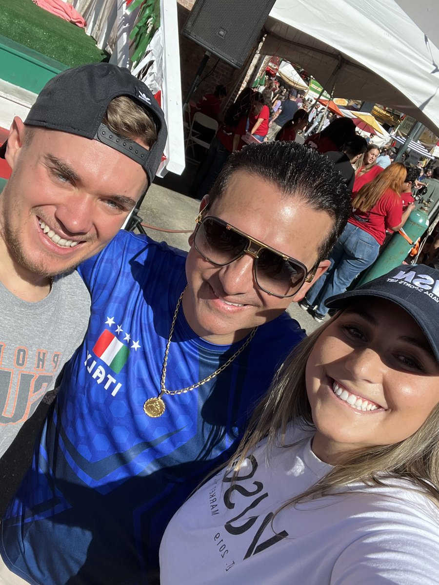 Representing our Italian roots, <a href="/_ZacharyLarsen/">Zachary Larsen</a> and I competed in the Great Italian Festival’s grape stomp for <a href="/NevadaSportsNet/">Nevada Sports Net</a>. We may not have won, but we met <a href="/CakeBossBuddy/">Buddy Valastro</a> and ate some magnificent pasta.