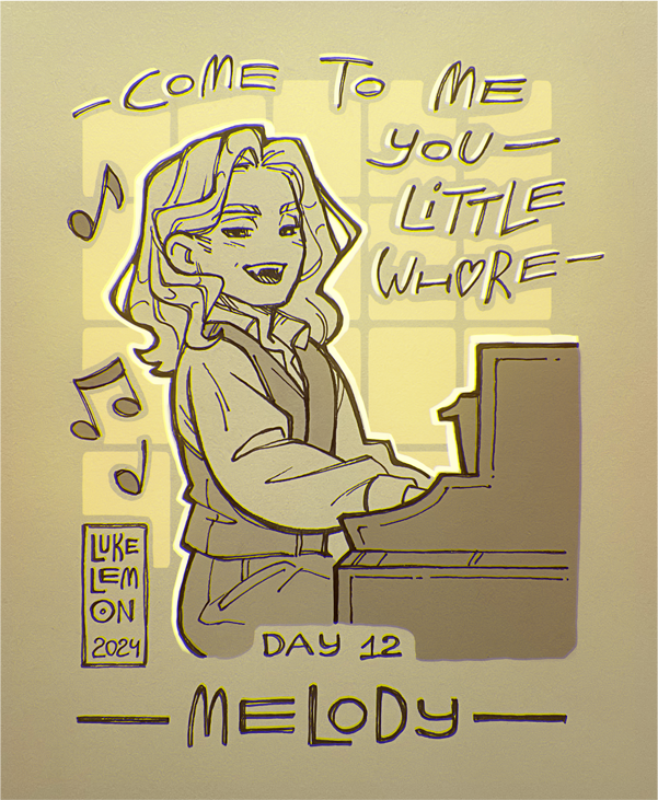 Day 12 - MELODY🎵

"You only want him, 'cause you're feeling blueee~"

#IWTVTOBER 
#IWTV 
#LOUSTAT