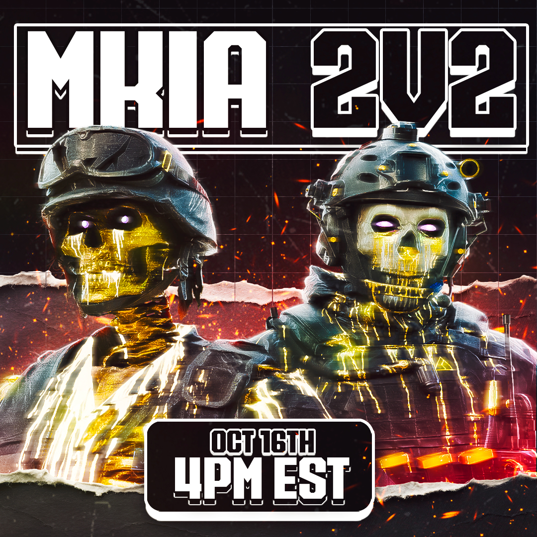 MKIA Regular 2v2 

🎟️$20 per player / $40 per team
🌍NA/EU Host
📅Wednesday, October 16th @ 4PM EST

Reply for forms - retweets appreciated 🫶🏻