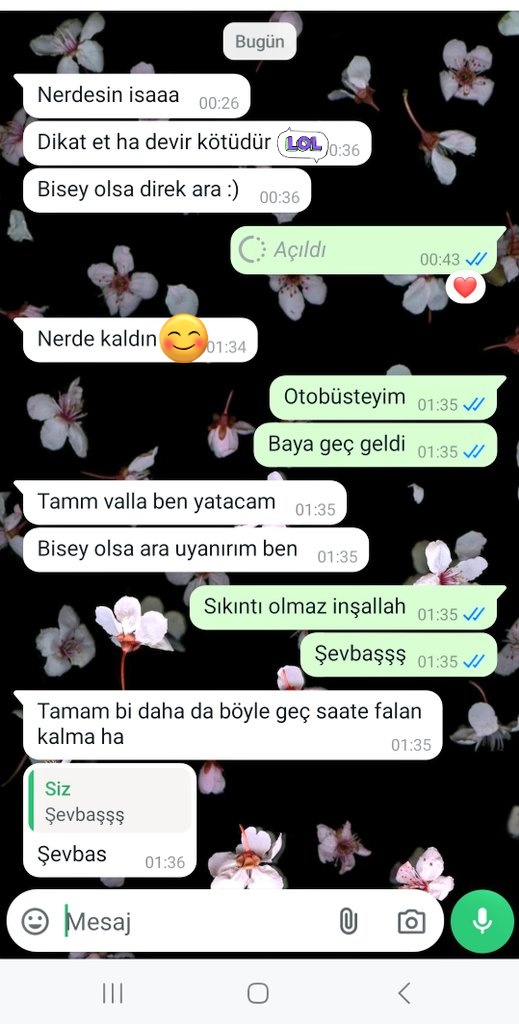 Yurda biraz geç gidince
 İstanbulda  yaşadığımı hatırlattı arkadaşım