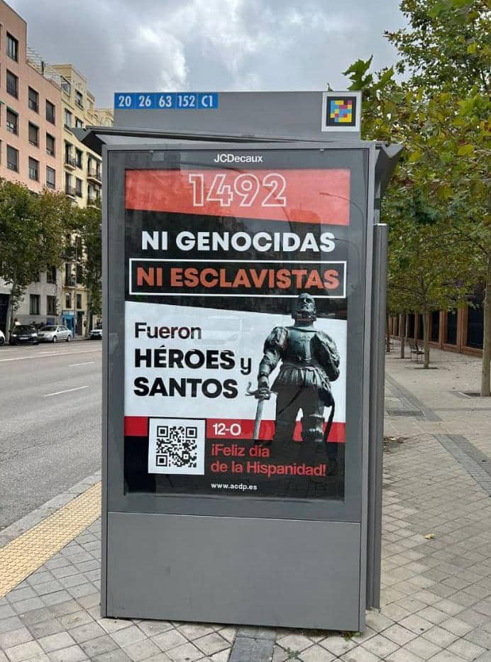 isbelreina1979's tweet photo. 12 de octubre no es otra cosa q el día de la resistencia de nuestros antepasados a una colonización bárbara. Robaron, engañaron y asesinaron. Tienen que pedir perdón se lo deben a millones.
La 1era foto es de hoy en la civilizada Europa. La 2da, la respuesta a tanta doble moral. https://t.co/opzqdd0u5L