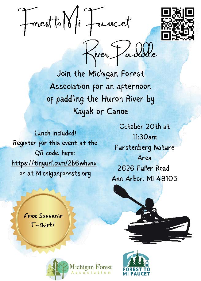 The much-awaited river paddle event has been RESCHEDULED to Sunday, October 20th at 11:30am! 
Register here, …anforestassociation-bloom.kindful.com/e/forest-to-mi… #paddlethehuron