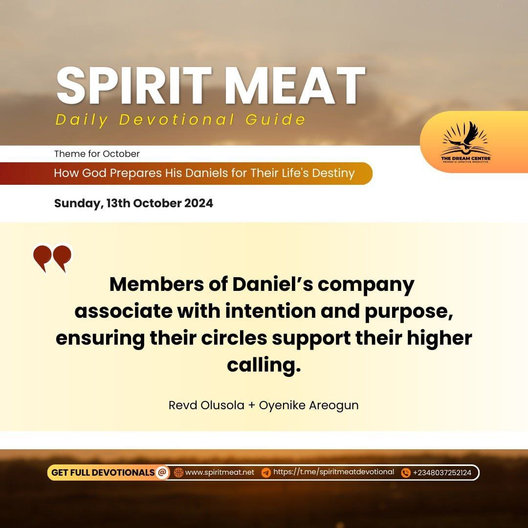 dcloicint's tweet photo. KEY TRAITS OF THE DANIEL’S COMPANY
Daniel 1:4-6
The company you keep reflects your own values. If you feel at ease with those who mock sacred things or live uncommitted lives, you are likely aligning with the wrong group. #SpiritMeat #ReverendAreogun #RevOyenikeAreogun https://t.co/wFBsoTUFKL