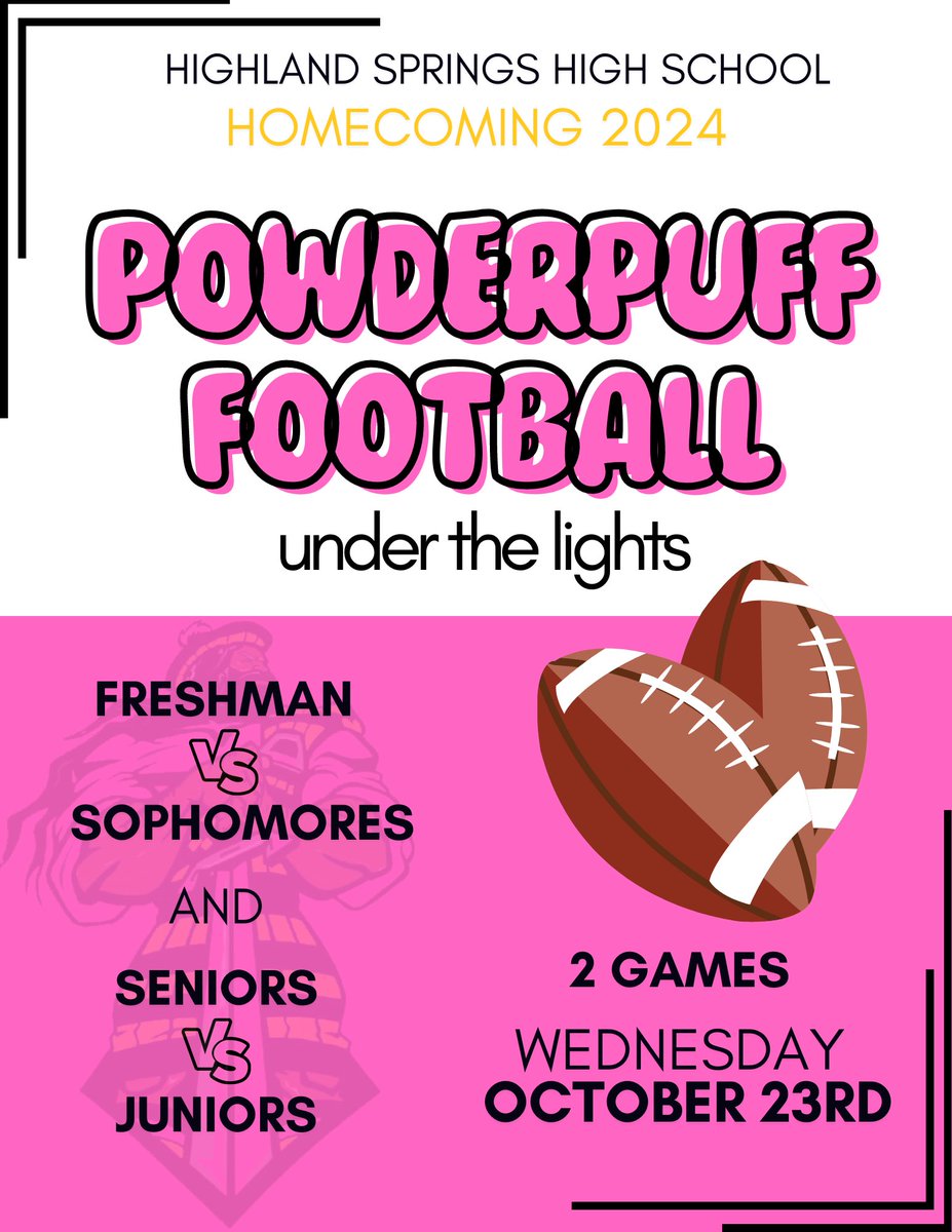 Homecoming Week at the Springs is one Week away and we have an action packed week ready for everyone!! Powderpuff Football under the lights, Homecoming Parade, Game, and Dance!! Starting October the 21st we live at the Springs. Tickets for the game are on sale now on <a href="/GoFanHS/">GoFan</a>