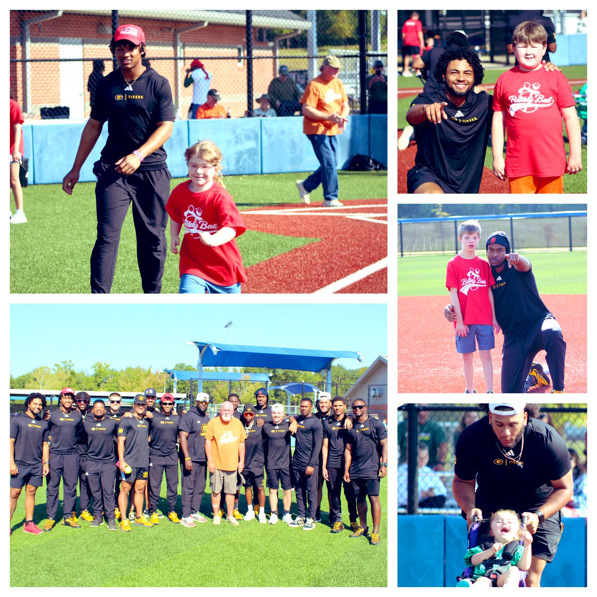 We had a blast today! Community service at its finest. So much fun doing BUDDY BALL this year with Mike Kane and the BUDDY BALL ORGANIZATION. It’s just a blessing to be able to give back. These young people made our day. #HELLBABYWEGRAMBLING