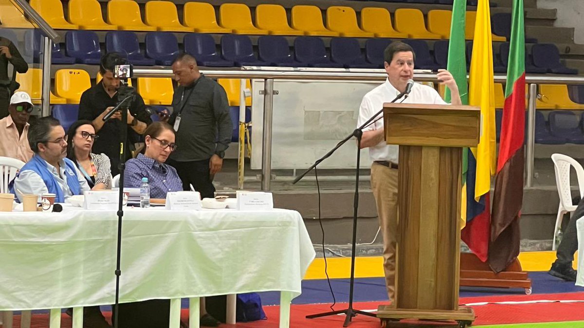 Hoy tuve la oportunidad de  acompañar a <a href="/MinInterior/">MinInterior Colombia</a> <a href="/CristoBustos/">Juan Fernando Cristo</a> en #Quibdó para escuchar a las comunidades y sus prioridades para incluir  en  el #PlanDeChoque para acelerar la implementación del Acuerdo de Paz en el departamento del Chocó