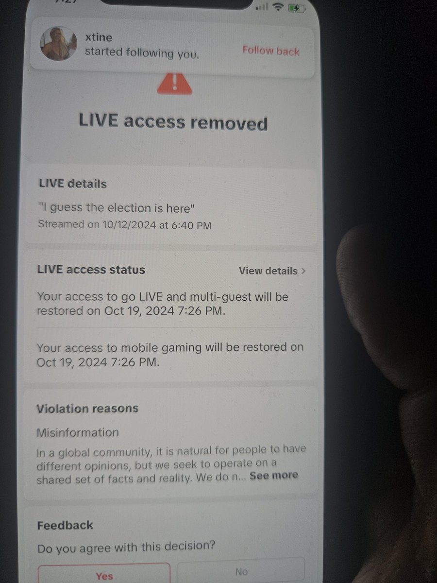 Skriptkeeper17's tweet image. I would say its #electiontime
And I support President @realDonaldTrump 
They don't like that. Tik tok sucks now