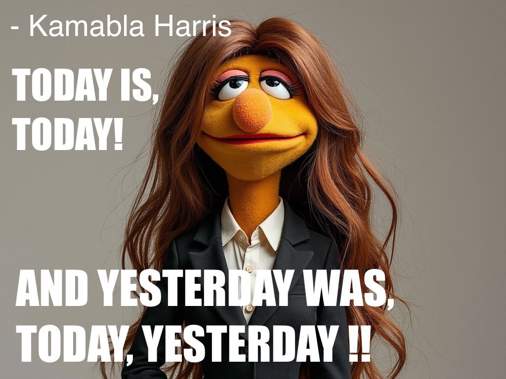 HamyArt's tweet photo. @TrumpWarRoom Kamala is a puppet
#kamalaisapuppet https://t.co/LThKDqDK3f