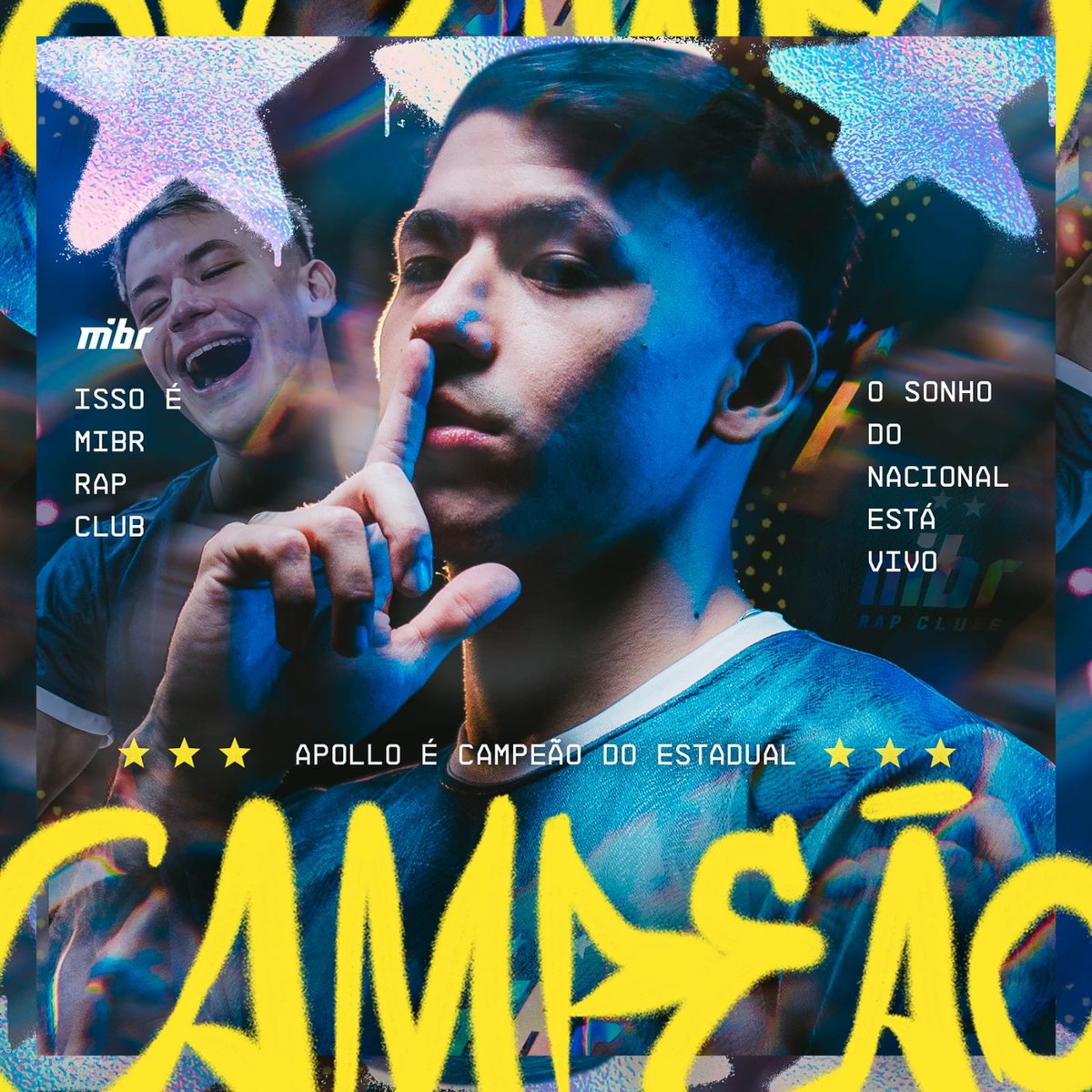 MIBR's tweet photo. O APOLLO É BICAMPEÃO ESTADUAL E VAI PRO NACIONAL! 

MIBR RAP CLUBE VEIO PRA FAZER HISTÓRIA! 🔥 https://t.co/7rwgAUntgr