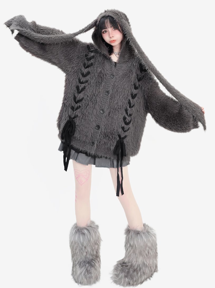 LilyBlack_shop's tweet photo. うさちゃんシャギーニット🐰🩶 https://t.co/EANwpVifjj