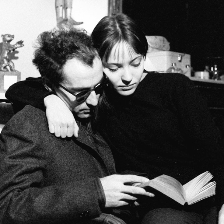 Jean-Luc Godard and Anna Karina.