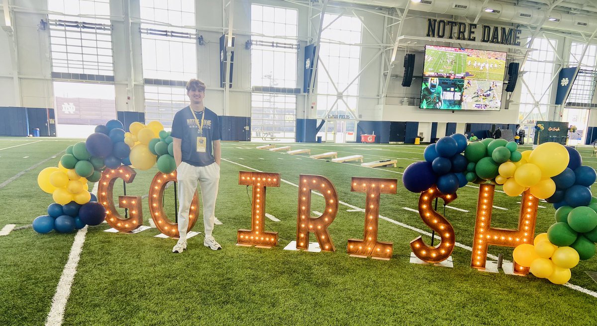 sutton_gutting's tweet image. I had an incredible visit at Notre Dame today. Thanks for the hospitality and congratulations on a big win over Stanford! @NDFootball @NDrecruiting01 @wcsRHSfootball @wcsRHSstrength @NCEC_Recruiting @BuckFitz @jaxon_rose8