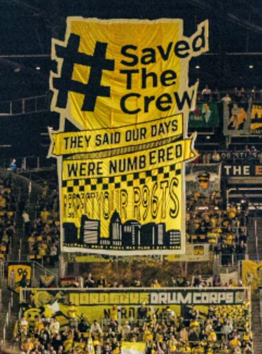 This Tifo brings back all of the feelings.  Great job <a href="/TIFOSWEAT/">#TIFOSWEAT</a> 
#SavedTheCrew
#FamilyNotJustFans
#Crew96
#RespectYourR96ts