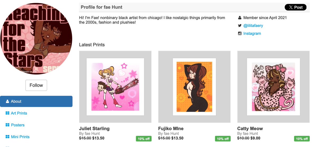 *jingles keys in your face* print shop has been updated so feel free to take a look at a good selection of prints done by yours truly
inprnt.com/profile/lilita…