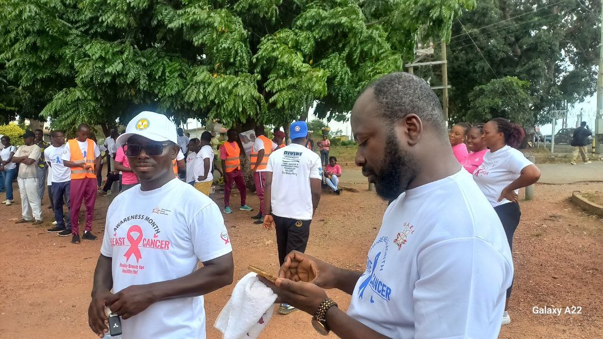 Francis Hasford (@haspee1) on Twitter photo Walking cancer away at the GAEC Cancer Awareness Health Walk, 2024. #pinkoctober
<a href="/GAECGH/">Ghana Atomic Energy Commission</a> <a href="/ramsriGAEC/">Radiological and Medical Sciences Research Inst.</a> Walking cancer away at the GAEC Cancer Awareness Health Walk, 2024. #pinkoctober
<a href="/GAECGH/">Ghana Atomic Energy Commission</a> <a href="/ramsriGAEC/">Radiological and Medical Sciences Research Inst.</a>