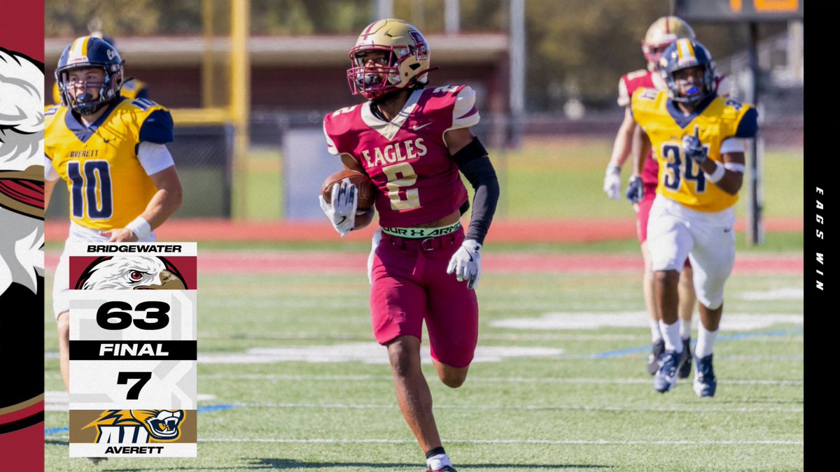 Bridgewater Eagles (@bcathletics) on Twitter photo "Yes, we will take a 60-piece on homecoming please," <a href="/BH2OFootball/">Bridgewater Football</a>, probably.
The Eagles dominate all three sides of the ball including a pair of special teams TDs in a win over Averett
#BleedCrimson #GoForGold
🔗 tinyurl.com/27gxkgfa "Yes, we will take a 60-piece on homecoming please," <a href="/BH2OFootball/">Bridgewater Football</a>, probably.
The Eagles dominate all three sides of the ball including a pair of special teams TDs in a win over Averett
#BleedCrimson #GoForGold
🔗 tinyurl.com/27gxkgfa